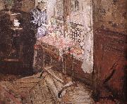 Edouard Vuillard Vial wife and hyacinth Spain oil painting artist